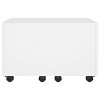 Salontafel 60x60x38 cm spaanplaat wit - thumbnail