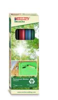 Edding 25 EcoLine 4-25-4 Permanent marker Zwart, Rood, Blauw, Groen Watervast: Ja - thumbnail