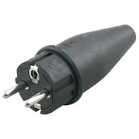 ABL Stekker | RA | Volrubber | 10/16A | Zwart - 00.110.15 - thumbnail