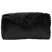 VidaXL Kleden 6 pcs zwart 240 x 270 cm fleece - thumbnail