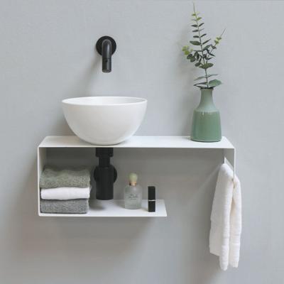 INK Otello XS waskom 24x24x12cm porselein wit glans 0300205 INK Otello XS waskom 24x24x12cm porselein wit glans 0300205