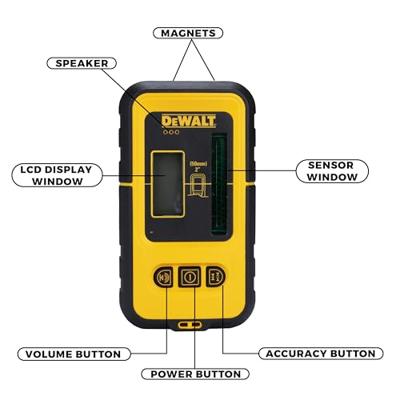 DeWALT DE0892G Waterbestendige Digitale Laserdetector voor Groene lasers