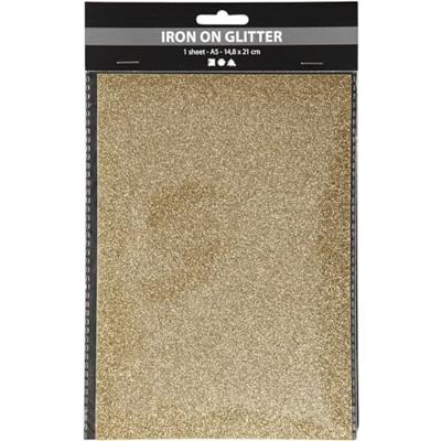 Creativ Company Opstrijkfolie glitter goud, a5