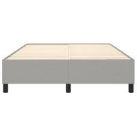Boxspringframe stof lichtgrijs 140x200 cm - thumbnail