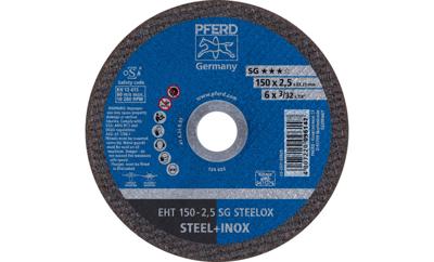 PFERD TOOLS EHT 150-2,5 SG STEELOX 61100150 Doorslijpschijf recht 150 mm 25 stuk(s) RVS, Staal PFERD TOOLS EHT 150-2,5 SG STEELOX 61100150 Doorslijpschijf recht 150 mm 25 stuk(s) RVS, Staal