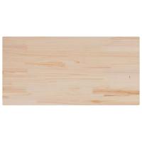 Tafelblad rechthoekig 100x50x1,7 cm massief grenenhout - thumbnail