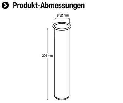 Cornat Rechte Buis 200Mm Siphon D32Mm Ch - TEC317704