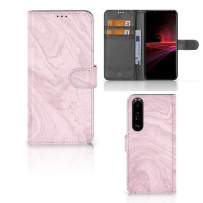 Sony Xperia 1 III | Bookcase | Marble Pink - Origineel Cadeau Vriendin