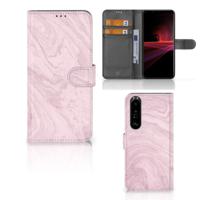 Sony Xperia 1 III | Bookcase | Marble Pink - Origineel Cadeau Vriendin - thumbnail