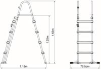 Bestway zwembadladder 4 treden flowclear 122 cm 58331 - thumbnail
