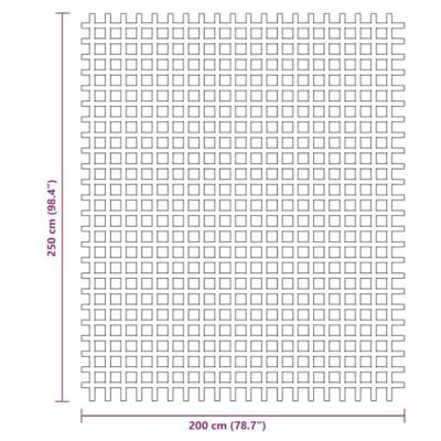 VidaXL Tenttapijt 2,5x2 m antracietkleurig