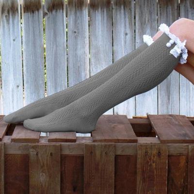 Sexy Lace kousen vrouwen dij hoog boven knie sokken voorjaar winter lange sokken Fashion meisjes katoen kous (donkergroen)