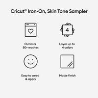 Cricut • everyday iron-on 30x30cm sampler skintones - thumbnail