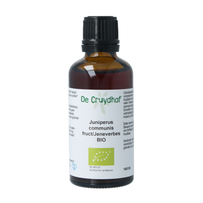 Cruydhof Juniperus communis fruct / jeneverbes tinctuur bio 50 Milliliter Cruydhof Juniperus communis fruct / jeneverbes tinctuur bio 50 Milliliter