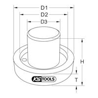 Simmerring-inbouwgereedschap voor Scania transmissie + achteras KS Tools 450.0237 - thumbnail
