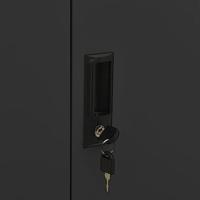 Kantoorkast met plantenbak 90x40x125 cm staal antracietkleurig - thumbnail