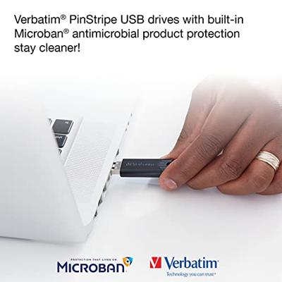 Verbatim Pin Stripe 3.0 USB-stick 256 GB Zwart 49320 USB-A 3.2 Gen 1 Verbatim Pin Stripe 3.0 USB-stick 256 GB Zwart 49320 USB-A 3.2 Gen 1