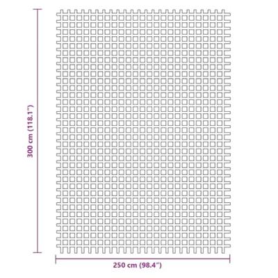 VidaXL Tenttapijt 3x2,5 m antracietkleurig