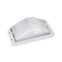 LED Tuinverlichting - Buitenlamp - Ovalis - Wand - Aluminium Mat Wit - E27 - Rechthoek - thumbnail