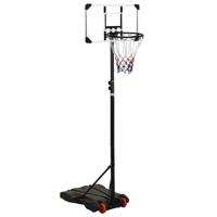VidaXL Basketbalstandaard 216-250 cm polycarbonaat transparant - thumbnail