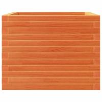 Plantenbak 60x60x46 cm massief grenenhout wasbruin - thumbnail