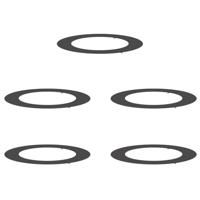 VidaXL Geschikt voor platte boomringen 5 pcs zwart ø60 / 90 cm staal - thumbnail