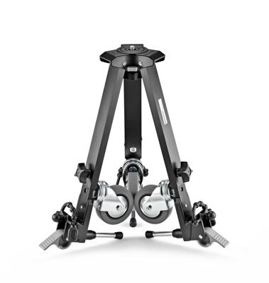 Manfrotto MDOLLYVR Dolly verstelbaar met verstelbare voeten, vergrendelfunctie, omvang tot 114 cm, zwart