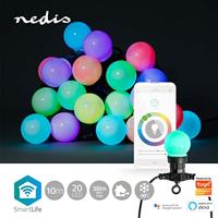 Nedis WIFILP03C20 Smartlife Decoratieve Led Feestverlichting Wi-fi Rgb 20 Led&apos;s 10 M Android™ / Ios - thumbnail