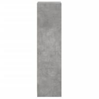 Hoge kast met glazen deur 35x37x142 cm betongrijs - thumbnail