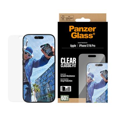 PanzerGlass PANZERGLASS - Screen Protector iPhone 17/16 Pro Classic Fit w. EasyAligner PG97490 Screenprotector (glas) Apple IPhone 17, iPhone 16 Pro 1 stuk(s)