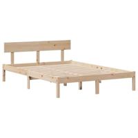 Bedframe zonder matras massief grenenhout 140x200 cm - thumbnail