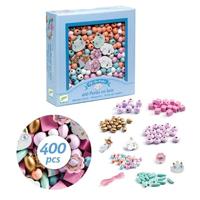 Houten kralen - Vogels - DJECO blauw - thumbnail