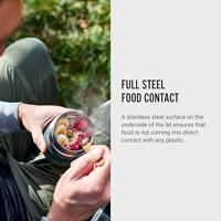 Black+Blum Voedselcontainer - 0.4Ltr - Oranje - thumbnail