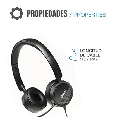 iggual Auriculares Con Micro Dual Tech USB / 3,5 mm