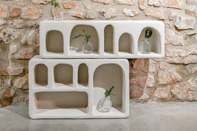 Planken Home ESPRIT Wit Spar Hout MDF 100 x 18 x 30 cm Voor aan de muur