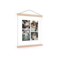 Gepersonaliseerde poster met houten posterhanger 30x40 - thumbnail