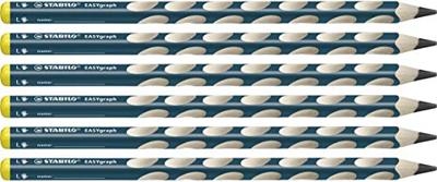 Potlood stabilo easygraph 321 hb links | 6 stuks