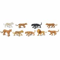 Safari speelfigurenset Big Cats junior 9-delig - thumbnail