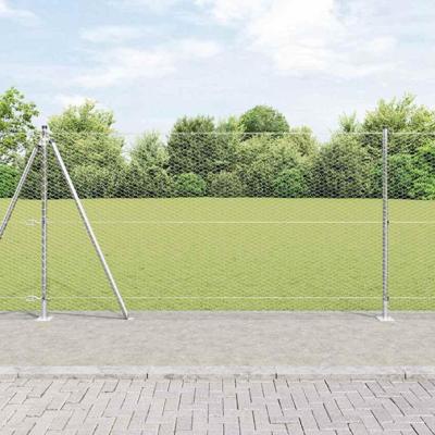 VidaXL Afrasteringspaal zilver 25 x 1,2 m (25 mm gaas) staal VidaXL Afrasteringspaal zilver 25 x 1,2 m (25 mm gaas) staal