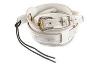 Gretsch Vintage Tooled Leather Strap White gitaarband - thumbnail