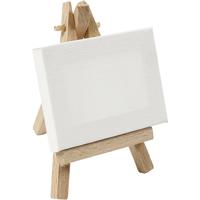 Creativ Company Gespannen canvas, afm 8x6x1 cm, wit, 1 stuk - thumbnail