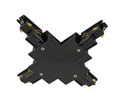 SLV 1006535 230V-railsysteemcomponenten X-verbinder S-Track Zwart