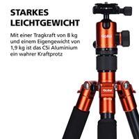 Rollei C5i aluminium statief oranje - thumbnail