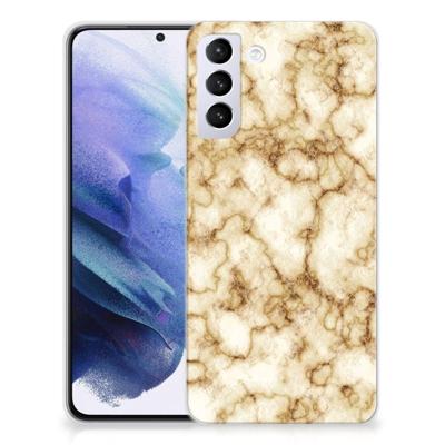 Samsung Galaxy S21 Plus | TPU | Siliconen hoesje | Marmer Goud