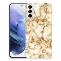 Samsung Galaxy S21 Plus | TPU | Siliconen hoesje | Marmer Goud - thumbnail