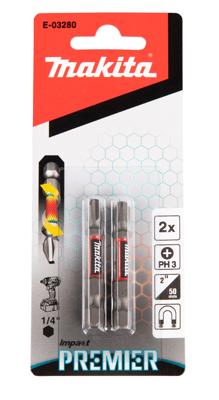 Makita Accessoires Slagschroefbit PH3x50mm E IMPR - E-03280