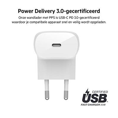 Oplader Belkin WCA005VFWH Wit