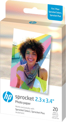 HP Sprocket Plus papier 5,8x8,7cm 20 sheets