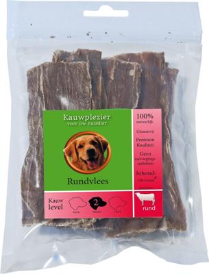 Natuurlijke snack zak rundvlees 100 gram Kauwplezier Gebr. de Boon - Gebr de boon