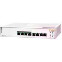 HPE Networking Instant On Switch-serie 1830 – Intelligent beheerde Layer 2 Ethernet-switch met 8 poorten Gb en PoE | 8X 1G | 4X CL4 PoE (65 W) | Zonder ventilator | EU-kabel (JL811A#ABB) - thumbnail